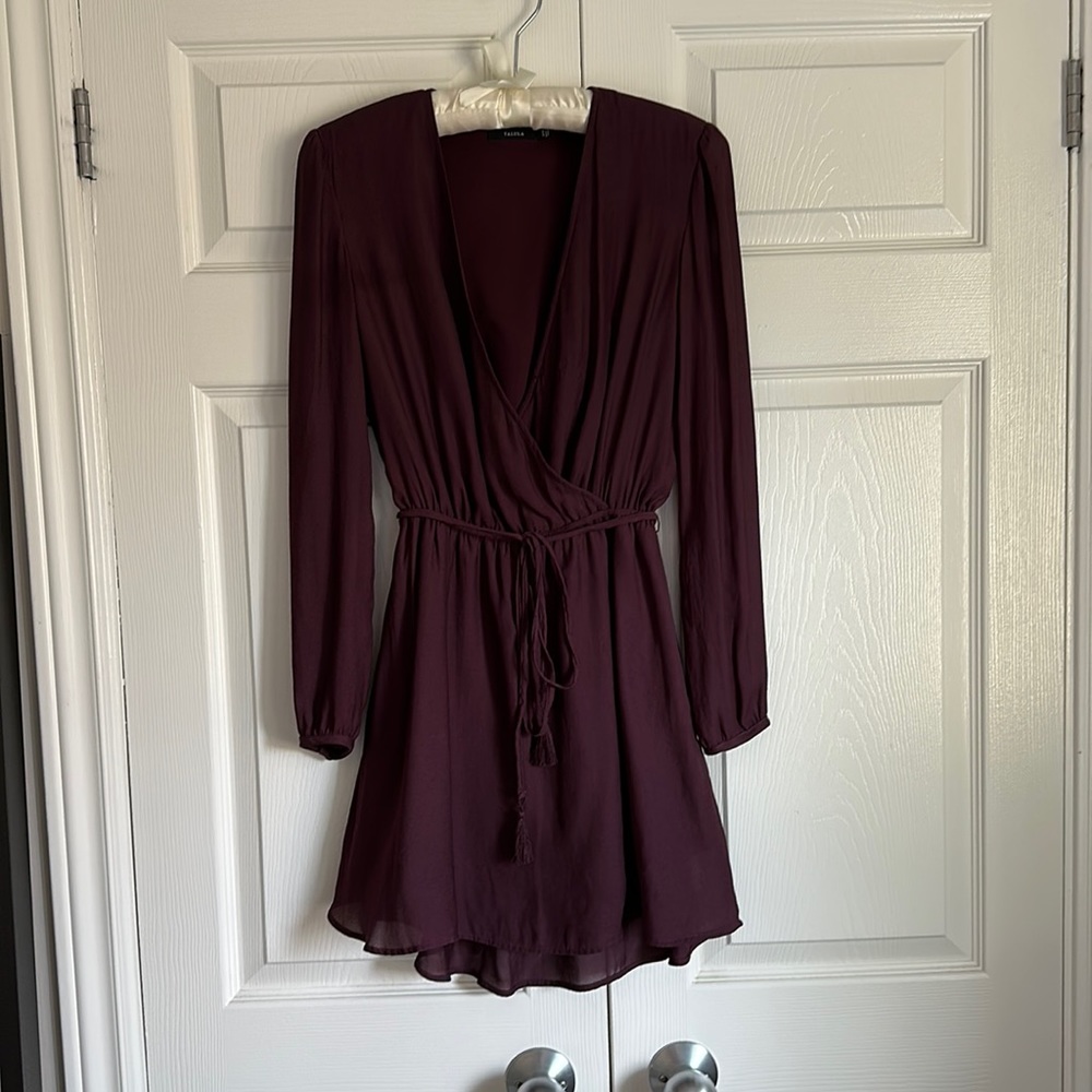 Burgundy Aritzia Balletcore Mini-dress, XXS